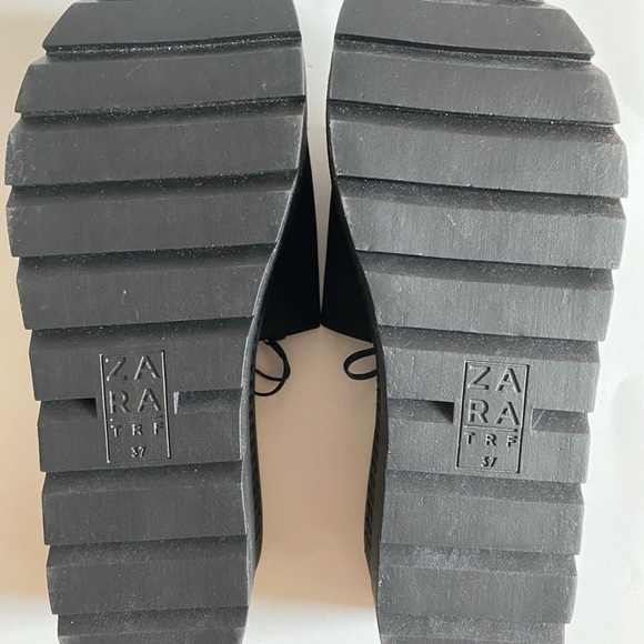 ✨BRAND NEW✨ ZARA TRF BLACK 90's PLATFORM SANDALS Y2K LOOK - Picture 10 of 10